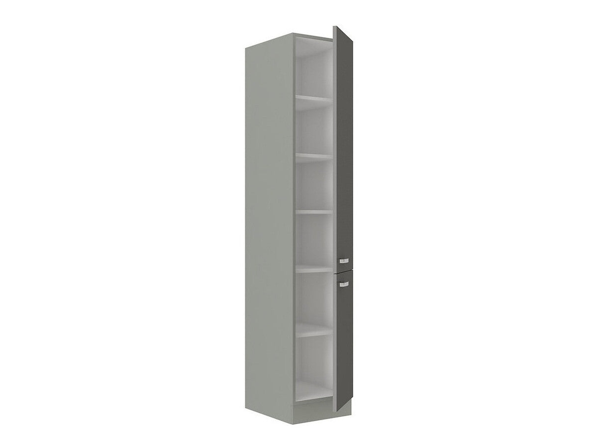 Moduláris szekrény ajtókkal Multiline 40 DK-210 2F (Szürke + Fényes krém)