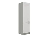 Moduláris szekrény ajtókkal Multiline 60 DK-210 2F (Szürke + Fényes fehér)