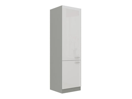 Moduláris szekrény ajtókkal Multiline 60 DK-210 2F (Szürke + Fényes fehér)