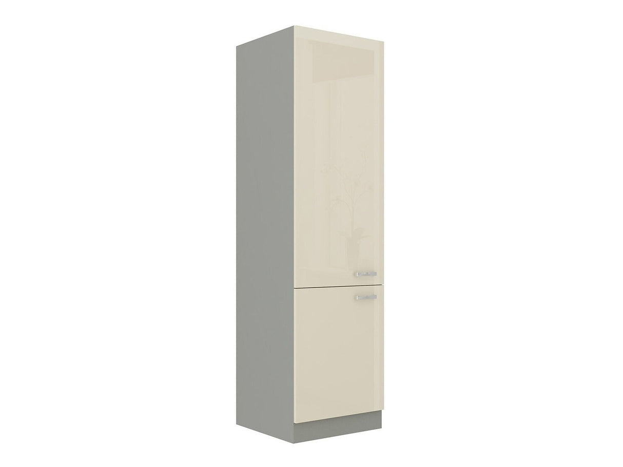 Moduláris szekrény ajtókkal Multiline 60 DK-210 2F (Szürke + Fényes krém)