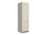 Moduláris szekrény ajtókkal Multiline 60 DK-210 2F (Szürke + Fényes krém)
