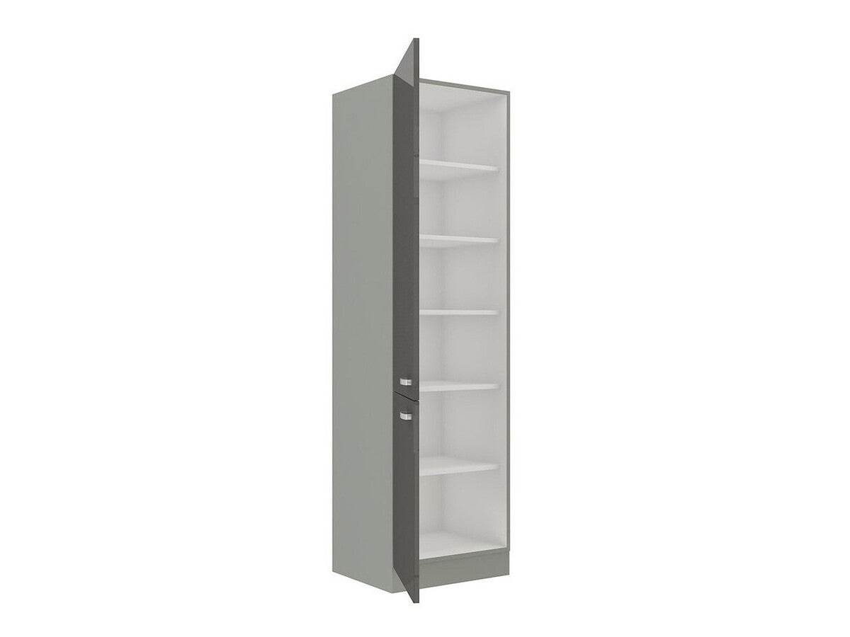 Moduláris szekrény ajtókkal Multiline 60 DK-210 2F (Szürke + Fényes krém)