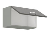Moduláris fali szekrény Multiline 60 GU-36 1F (60 OK-40) (Szürke + Fényes krém)