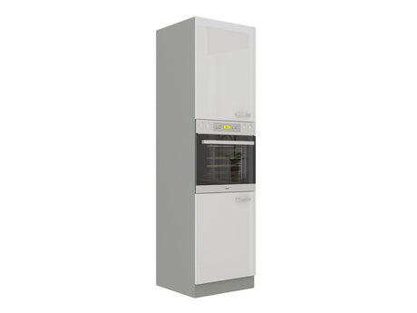 Moduláris szekrény beépített készülékekhez Multiline 60 DP-210 2F (Szürke + Fényes fehér)