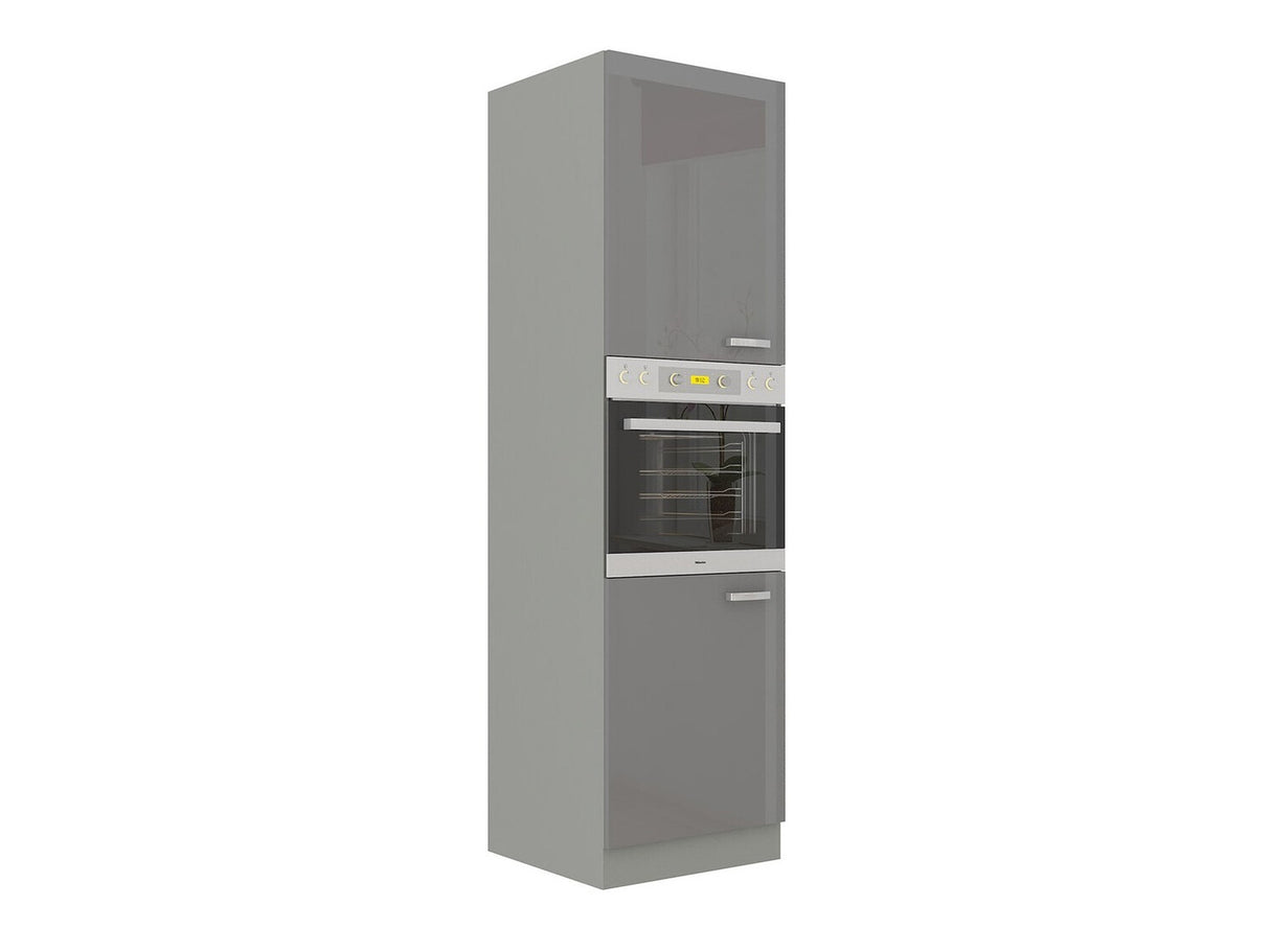 Moduláris szekrény beépített készülékekhez Multiline 60 DP-210 2F (Szürke + Fényes szürke)