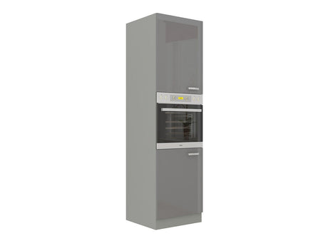 Moduláris szekrény beépített készülékekhez Multiline 60 DP-210 2F (Szürke + Fényes szürke)