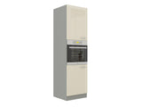 Moduláris szekrény beépített készülékekhez Multiline 60 DP-210 2F (Szürke + Fényes krém)