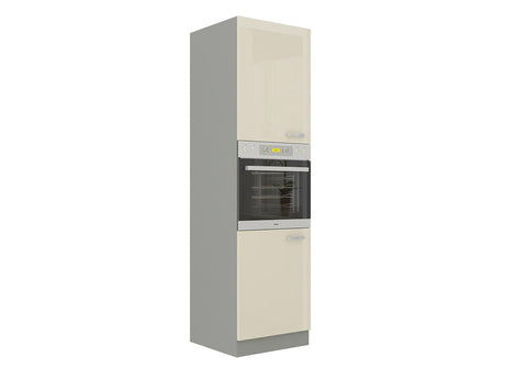Moduláris szekrény beépített készülékekhez Multiline 60 DP-210 2F (Szürke + Fényes krém)