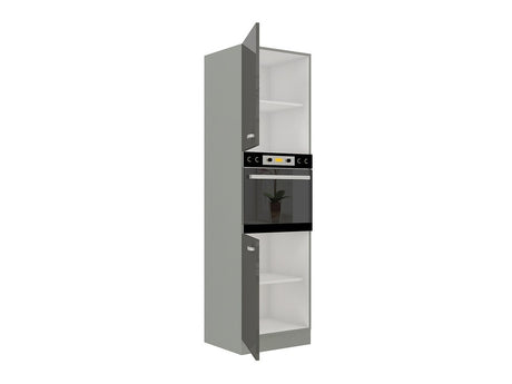 Moduláris szekrény beépített készülékekhez Multiline 60 DP-210 2F (Szürke + Fényes krém)