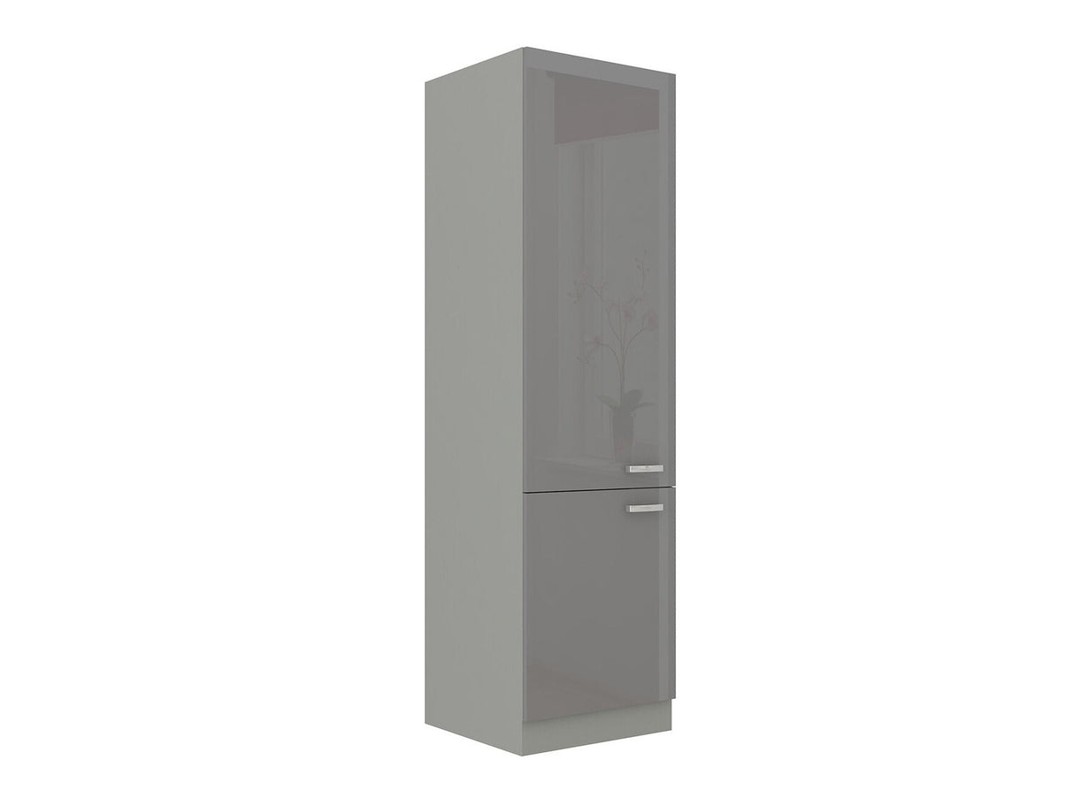 Moduláris szekrény ajtókkal Multiline 60 LO-210 2F, (Szürke + Fényes szürke)