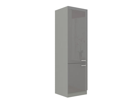 Moduláris szekrény ajtókkal Multiline 60 LO-210 2F, (Szürke + Fényes szürke)