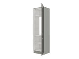 Moduláris szekrény ajtókkal Multiline 60 LO-210 2F, (Szürke + Fényes szürke)
