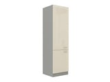 Moduláris szekrény ajtókkal Multiline 60 LO-210 2F (Szürke + Fényes krém)