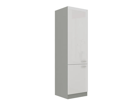Moduláris szekrény ajtókkal Multiline 60 LO-210 2F (Szürke + Fényes fehér)