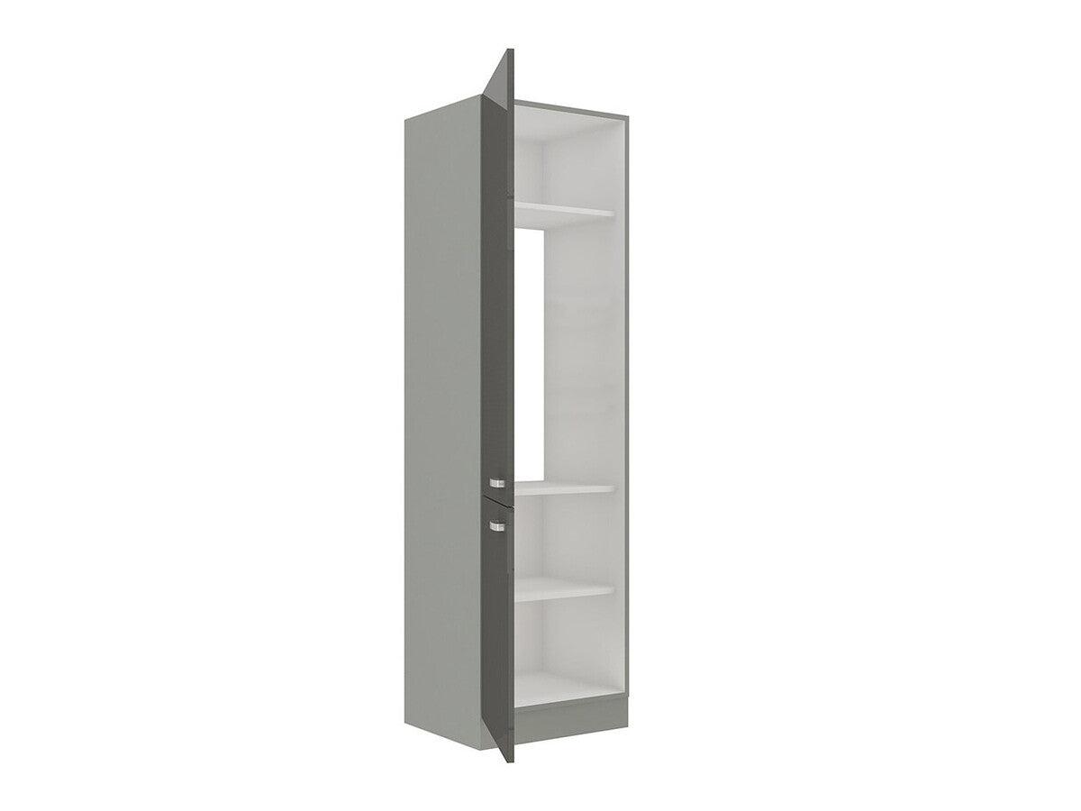 Moduláris szekrény ajtókkal Multiline 60 LO-210 2F (Szürke + Fényes krém)