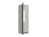 Moduláris szekrény ajtókkal Multiline 60 LO-210 2F (Szürke + Fényes fehér)