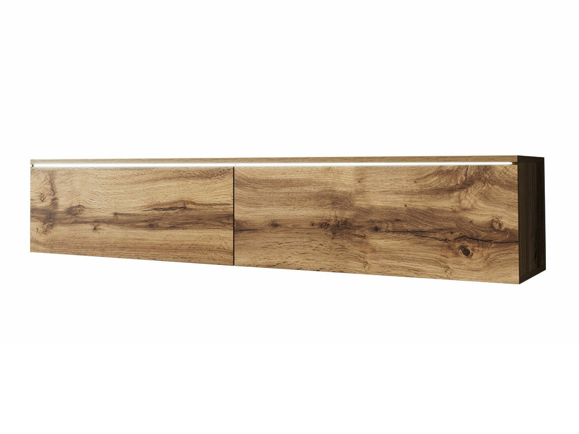 TV-állvány Lowboard D140 (Dlone 140), Led világítás: Nem, Szín: Wotan tölgy