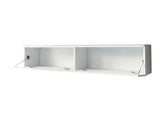 TV-állvány Lowboard D140 (Dlone 140), Led világítás: Igen, Szín: Wotan tölgy