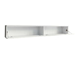 TV-állvány Lowboard D180 (Dlone 180), Led világítás: Nem, Szín: Beton + Fényes fehér