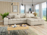 Sarokkanapé Bangkok (Kanton) Toptextil, Szín: Abriamo 03 + Abriamo 11, Változatok: Jobbos