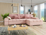 Sarokkanapé Bangkok (Kanton) Toptextil, Szín: Otusso 07 + Sorriso 10 + Velvetto 02, Változatok: Jobbos