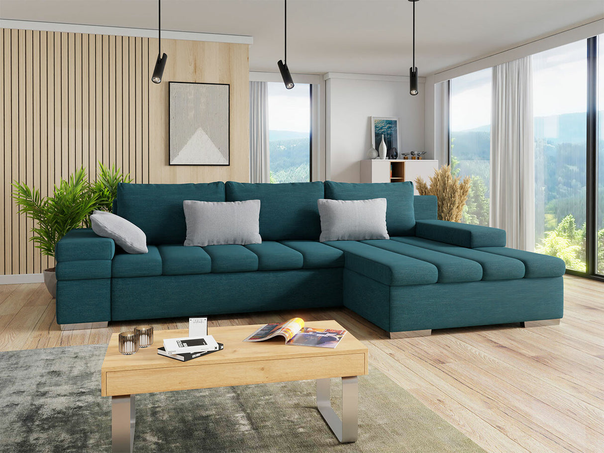 Sarokkanapé Bangkok (Kanton) Toptextil, Szín: Terra 15 + Terra 06, Változatok: Jobbos