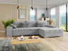 Sarokkanapé Bangkok (Kanton) Toptextil, Szín: Venus Velvet 2921 + Miu 2059 + Miu 2058, Változatok: Jobbos
