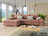 Sarokkanapé Bangkok (Kanton) Toptextil, Szín: Uttario Velvet 2955 + Uttario Velvet 2979, Változatok: Balos