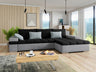 Sarokkanapé Bangkok (Kanton) Toptextil, Szín: Zetta 302 + Muna 14 + Senegal 818, Változatok: Jobbos