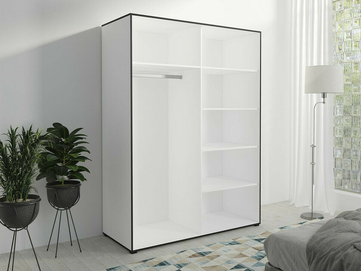 Gardróbszekrény Oslo I (Birelto I), Szín: Artisan tölgy + Fekete, Szekrény szélessége: 1200 mm