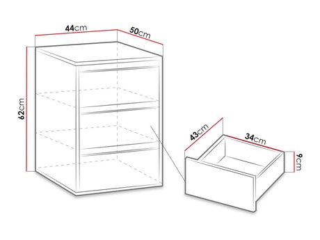 Tároló Bonem (Kler), Szín: Fehér