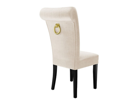 Szék S65 (ST65), Színes dekorációk: Aranysárga, Lábak színe: Fekete, Szín: Magic Velvet 2250