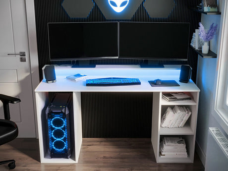 Gamer asztal GAMER 1 (Enurento 1) (Fehér)