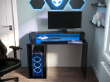 Gamer asztal GAMER 2 (Enurento 2) (Fekete)