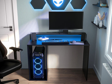 Gamer asztal GAMER 2 (Enurento 2) (Fekete)