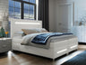 Kontinentális ágy Enter Led (Trunida LED), Szín: Öko bőr Soft 017, Alvó felület mérete: 140 x 200 cm