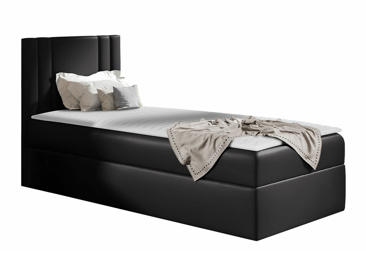 Kontinentális ágy CARMEN MINI (Neresko Mini), Szín: Öko bőr Soft 011, Ágyneműtartó: Bal oldalon, Alvó felület mérete: 80 x 200 cm