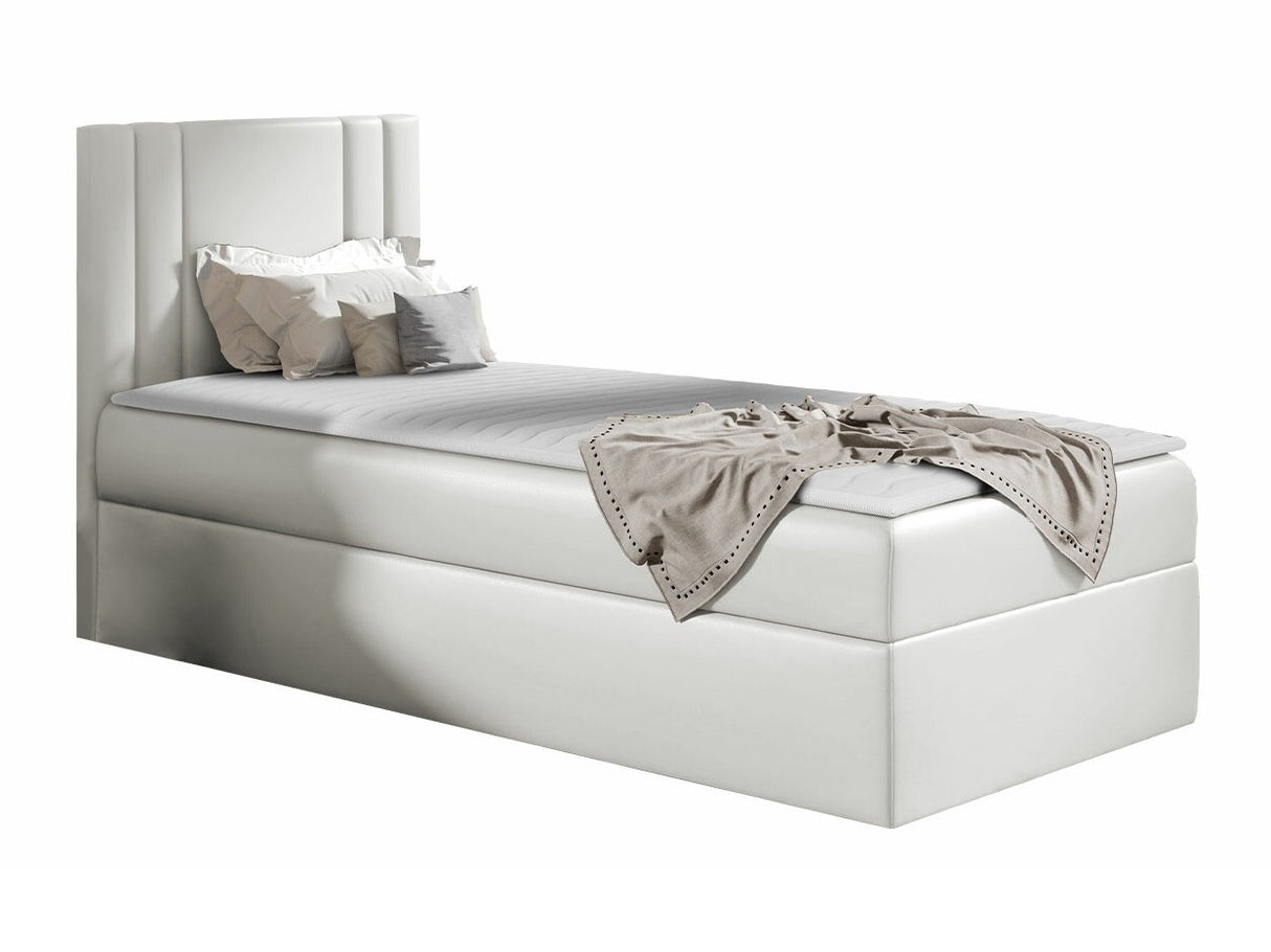 Kontinentális ágy CARMEN MINI (Neresko Mini), Szín: Öko bőr Soft 017, Ágyneműtartó: Bal oldalon, Alvó felület mérete: 80 x 200 cm