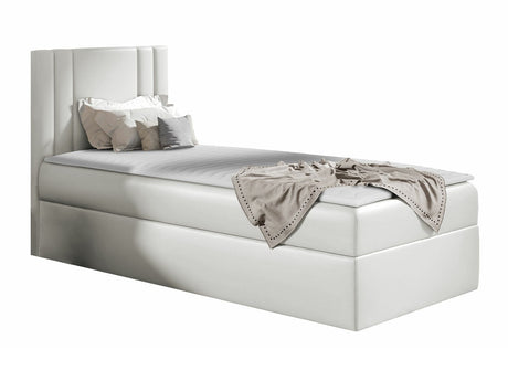 Kontinentális ágy CARMEN MINI (Neresko Mini), Szín: Öko bőr Soft 017, Ágyneműtartó: Bal oldalon, Alvó felület mérete: 80 x 200 cm
