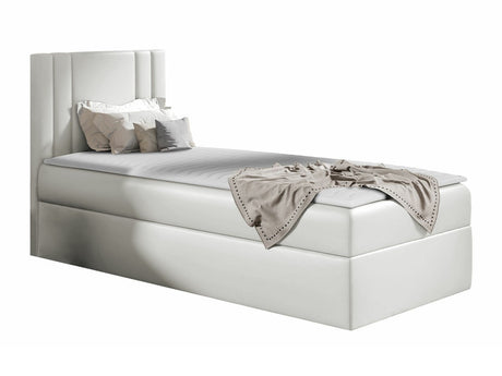 Kontinentális ágy CARMEN MINI (Neresko Mini), Szín: Öko bőr Soft 017, Ágyneműtartó: Bal oldalon, Alvó felület mérete: 90 x 200 cm