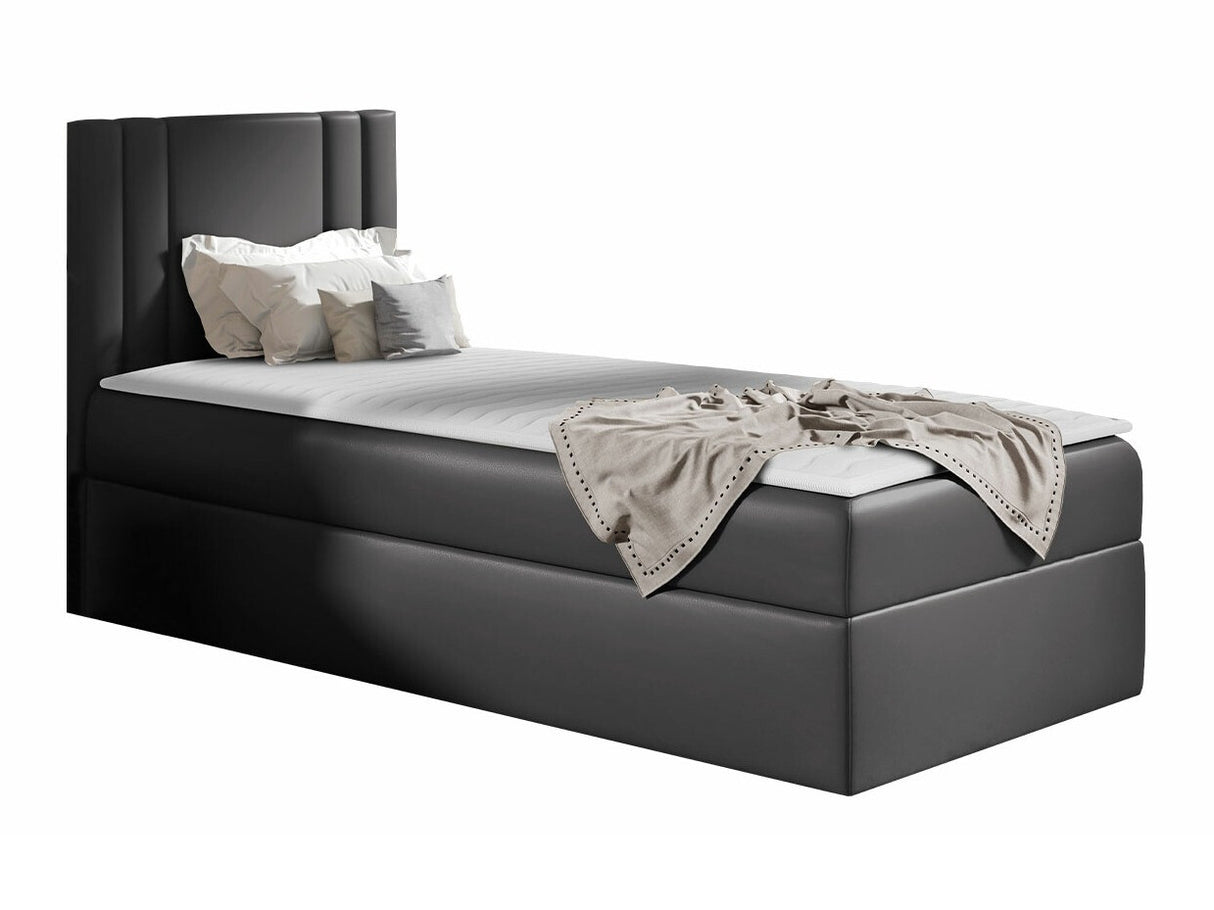 Kontinentális ágy CARMEN MINI (Neresko Mini), Szín: Öko bőr Soft 020, Ágyneműtartó: Bal oldalon, Alvó felület mérete: 80 x 200 cm