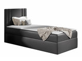Kontinentális ágy CARMEN MINI (Neresko Mini), Szín: Öko bőr Soft 020, Ágyneműtartó: Jobbra, Alvó felület mérete: 80 x 200 cm