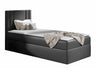 Kontinentális ágy CARMEN MINI (Neresko Mini), Szín: Öko bőr Soft 020, Ágyneműtartó: Jobbra, Alvó felület mérete: 80 x 200 cm