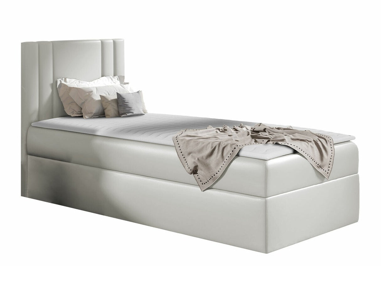 Kontinentális ágy CARMEN MINI (Neresko Mini), Szín: Öko bőr Soft 031, Ágyneműtartó: Bal oldalon, Alvó felület mérete: 80 x 200 cm