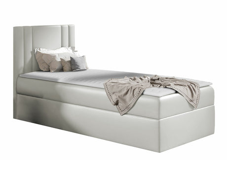 Kontinentális ágy CARMEN MINI (Neresko Mini), Szín: Öko bőr Soft 031, Ágyneműtartó: Jobbra, Alvó felület mérete: 90 x 200 cm