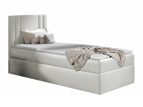 Kontinentális ágy CARMEN MINI (Neresko Mini), Szín: Öko bőr Soft 031, Ágyneműtartó: Jobbra, Alvó felület mérete: 100 x 200 cm