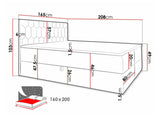 Kontinentális ágy Top M24 (Borneo M24), Szín: Fresh 33, Alvó felület mérete: 160 x 200 cm