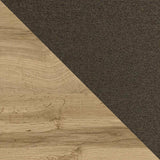 Kontinentális ágy WOOD 3 (Madaris 3), Szín: Wotan tölgy + Faro 5, Alvó felület mérete: 180 x 200 cm