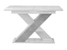 Asztal Xao (Dulcato), Szín: Fényes fehér + Beton