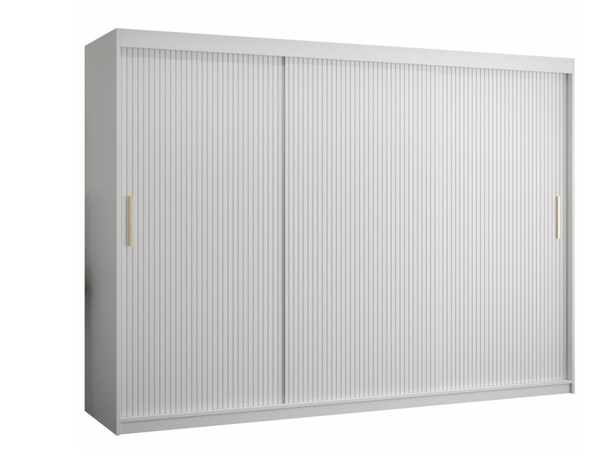 Gardróbszekrény RIFLO SLIM 1 250 (Towiro Slim 1 250), Szín: Fehér